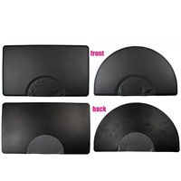 Tapis anti-fatigue professionnel pour salon de coiffure, avec logo personnalisé, noir, rectangulaire, demi-cercle, épais, pour coiffeur