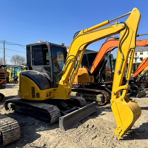 Mini-excavatrice d'occasion de 5 tonnes avec cabine fermée, moteur d'origine japonais, petite pelle sur chenilles d'occasion - Product Image 1