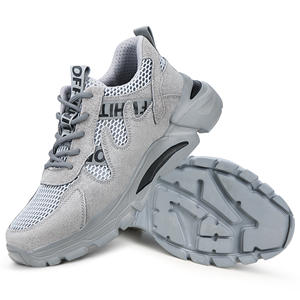 Men's Work <b>Boots</b>, Breathable Work Shoes, Lightweight Unisex Protective Steel Toe Safety Shoes - Product Image 4