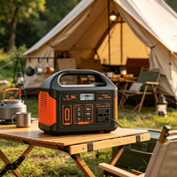 Centrale Électrique Portable TC MPPT avec Batterie LiFePO4, Onduleur à Onde Sinusoïdale Pure, Générateur Solaire, Allume-Cigare, Démarreur de Voiture CE/FCC