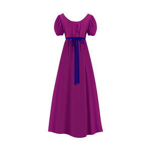 पुनर्जागरण पोशाक रीजेंसी रोमांस शैली सैटिन विंटेज पार्टी मध्ययुगीन उच्च कमर जेन ऑस्टेन ड्रेस हेलोलीन कोस्प्ले पोशाक - Product Image 5