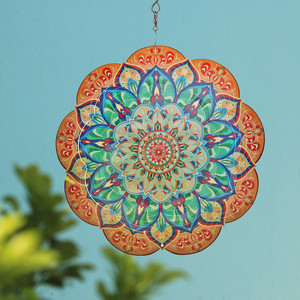 Ornements de <span class=keywords><strong>jardin</strong></span> réutilisables Hourpark Nouveau design Décor en acier inoxydable <span class=keywords><strong>3d</strong></span> suspendu en métal silencieux Wind Spinner - Product Image 5