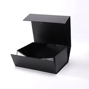 15PCS Wholesale Custom Logo Magnets Folding Paper Cardboard Storage Boxes For Electronic Products Shoes Gift Packaging