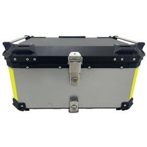 Tùy Chỉnh 65L X Thiết Kế Nhôm <span class=keywords><strong>Top</strong></span> <span class=keywords><strong>Box</strong></span> Công Suất Lớn Bạc/Đen Xe Máy Đuôi Hộp Trung Quốc Phổ Phụ Kiện Bán Buôn - Product Image 2