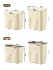 Nhà Bếp Gia Đình Gấp Khô Và Ướt Tách Rác Rác Chất Thải Phân Loại Bin Có Thể Thùng Rác Container Treo Tường Đứng - Product Image 2