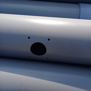 Tubo hidropónico UPVC, tubos de drenaje de PVC de <span class=keywords><strong>4</strong></span> pulgadas con tubos de agua de plástico perforados de 5 pulgadas y 160mm, flexibles con conexión pegada - Product Image 6