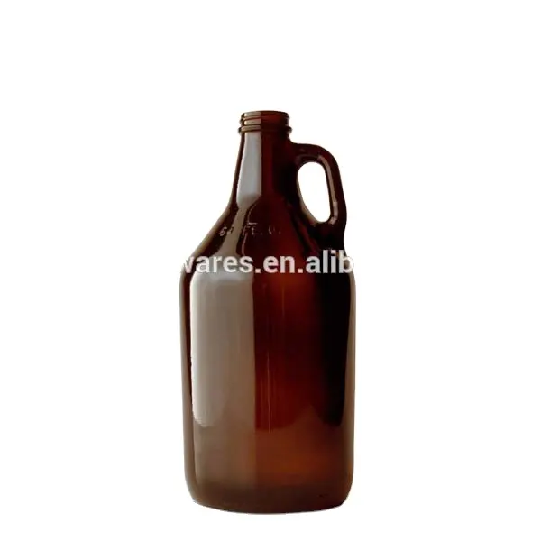 2 liter amber glass beer bottle