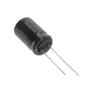 Condensador de Aluminio de Canal del Fabricante 4700uF, Tipo Through Hole 10YXJ4700M12.5X25, 4700UF 20% 10V RADIAL - Product Image 1