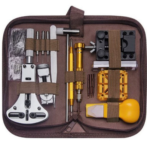149pcs Watch Repair Tool Kit Watchmaker Back Case Opener Link Pin Spring Bar Remover Clock Battery Replacement Strap Needle Set