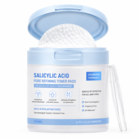 Discos Desmaquillantes Veganos Orgánicos Suaves, Minimiza los Poros, Controla la Grasa, Limpia en Profundidad, Reduce los Puntos Negros, Reduce el Acné y las Imperfecciones, Exfoliante con BHA y AHA