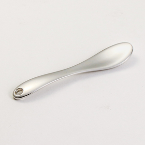 Mini cuillère de beauté en alliage de zinc avec logo personnalisé, applicateur de crème pour le visage, forme de pelle dorée, argentée, recyclable, outil de maquillage - Product Image 5