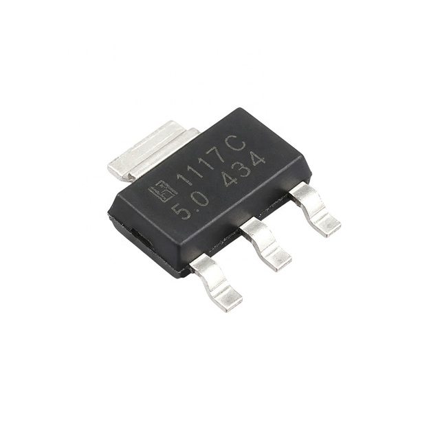LM1117S-5.0 LDO Voltage Regulator IC 5V 1A Low Dropout Linear Regulator SOT-223-3 SMD