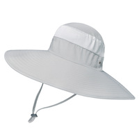 Chapeau à large bord de style unique et tendance, coupe-vent, avec sangle, pour la randonnée en montagne en plein air, vente chaude