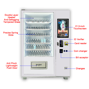 Distributeur automatique intelligent Android avec écran tactile 21,5 pouces, 60 canaux, paiement multi-mode, refroidisseur pour boissons et collations, idéal pour les bureaux - Product Image 4