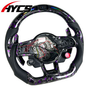 <span class=keywords><strong>Volante</strong></span> de Fibra de Carbono Forjado LED Personalizado para Volkswagen vw Serie GTI/Serie Golf 7R <span class=keywords><strong>Mk7</strong></span> <span class=keywords><strong>Mk7</strong></span>.5 <span class=keywords><strong>GLI</strong></span> con Botón de Arranque R8 - Product Image 4