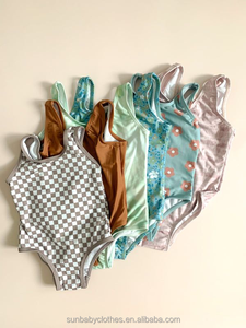 Vente en gros, grenouillère d'été unisexe personnalisée sans manches pour bébés et tout-petits avec motif imprimé - Product Image 6