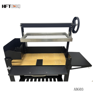 Parrilla de Acero de Lujo para Asados <span class=keywords><strong>con</strong></span> Ladrillos Refractarios, Control Táctil, Encendido Automático, Altura Ajustable - Para 5+ Personas - Product Image 6
