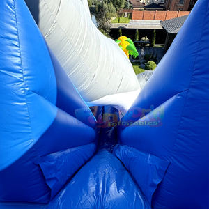 Giant outdoor commercial bouncy castle commercial jump <b>house</b> <b>inflatable</b> shark water slide with swimming pool - Product Image 5