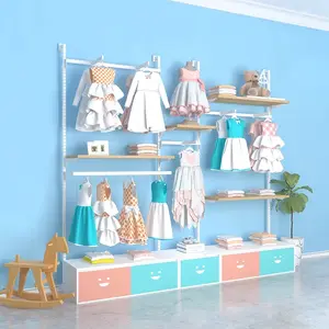 Children's Clothing Shelves Complete Set Of Children's Clothing Shop Decoration Creative Floor-standing Multi-function