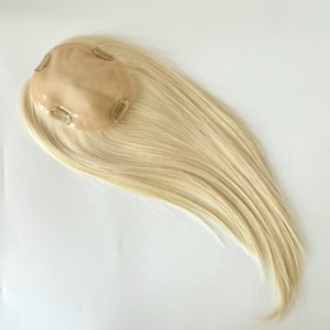 Pelucas de Cabello Natural para Mujer, Mono 5.5*6.5, para Cabello Fino, Color Natural, 130% de Densidad # 613 - Product Image 1