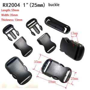 लॉक लैच बटन के साथ प्लास्टिक बड़ा 57 मिमी भारी शुल्क एंटी-स्लिप डबल सुरक्षा सामरिक बेल्ट साइड त्वरित रिलीज बकल - Product Image 1