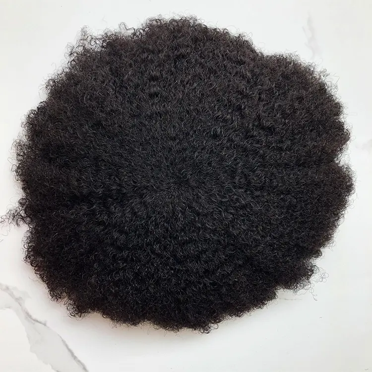 Invisshair unidades de cabelo afro para homens, atacado, cabelo humano, toupee 8x10, afro, toupee para homens negros