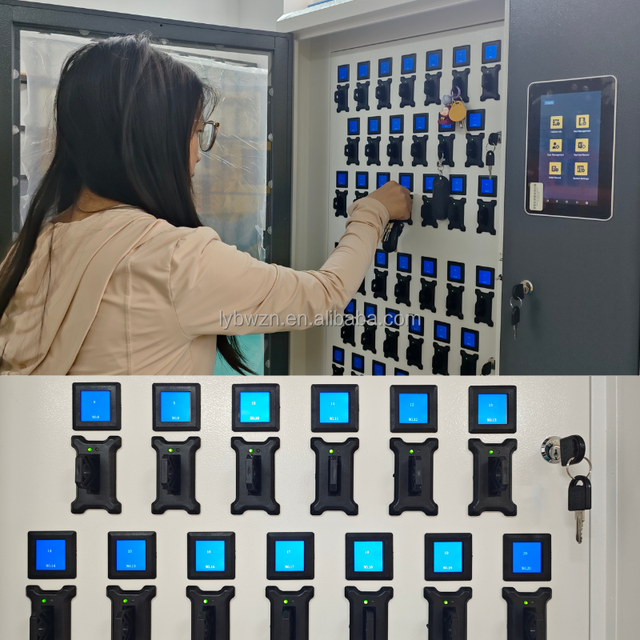 Smart Key Cabinet with RFID Tracking & Fingerprint Access Intelligent Key Locker for Car Dealership / Property Management