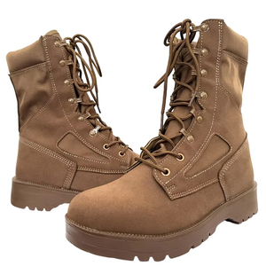 Bottes tactiques en daim marron coyote HPB0302 pour hommes, légères, durables, toutes saisons, chaussures de marche en plein air, chaussures de désert - Product Image 1
