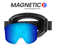 Gafas de Esquí Magnéticas Dilupu con Revestimiento Óptico REVO, Antivaho, Lentes de Cambio Rápido, Diseño OTG, de Fábrica