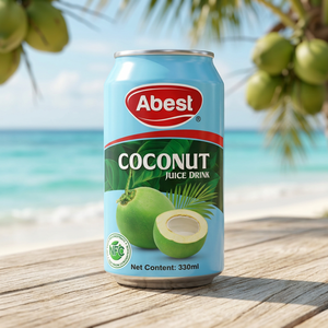 Jus de fruits tropicaux en conserve ABEST, eau de coco et pulpe, fraîchement pressé, 330 ml, OEM ODM, marque privée, fabricant vietnamien - Product Image 3