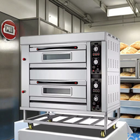 Four à pain électrique industriel à 2 étages et 4 plateaux, haute productivité, état neuf, pour boulangerie et moulin à farine