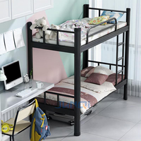 Lit Superposé Double Robuste en Acier et Métal, Démontable, pour Dortoir et École, Vente en Gros de Meubles de Foshan pour Adultes