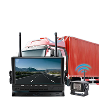 Caméra de recul numérique sans fil 2,4G 720P AHD étanche IP68 avec vision nocturne IR pour véhicules 12-24V (camions, remorques, bus, excavatrices)