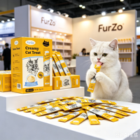 Friandises pour chats OEM riches en protéines, sans céréales, au thon crémeux – Collation humide nutritive pour une digestion facile et la santé de la peau/du pelage – Alimentation humide pour animaux de compagnie