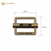 HONMEO Boucle de ceinture carrée en alliage de zinc plaqué, durable et personnalisée, à aiguille simple, pour vêtements, sacs et chaussures