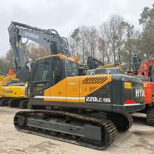 Excavatrice sur chenilles Hyundai R220LC-9S d'occasion, 22 tonnes, machine d'origine coréenne, moteur et pompe d'origine en stock, garantie 1 an, à vendre - Product Image 3