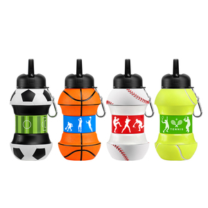 Kids Sports Silicone <b>Water</b> <b>Bottle</b> Collapsible <b>Football</b> Soccer Ball Drinking Cup Leak Proof <b>Water</b> <b>Bottle</b> for School - Product Image 6