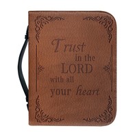 Housse de Bible en cuir imprimé pour femmes et hommes, étui de transport en PU léger et portable, mallette de rangement pour fournitures de bureau
