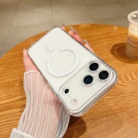Hassas Lens koruyucu şeffaf iPhone için kılıf 17 16 16e 15 14 13 12 11 hava Pro Max artı Mini manyetik kablosuz şarj