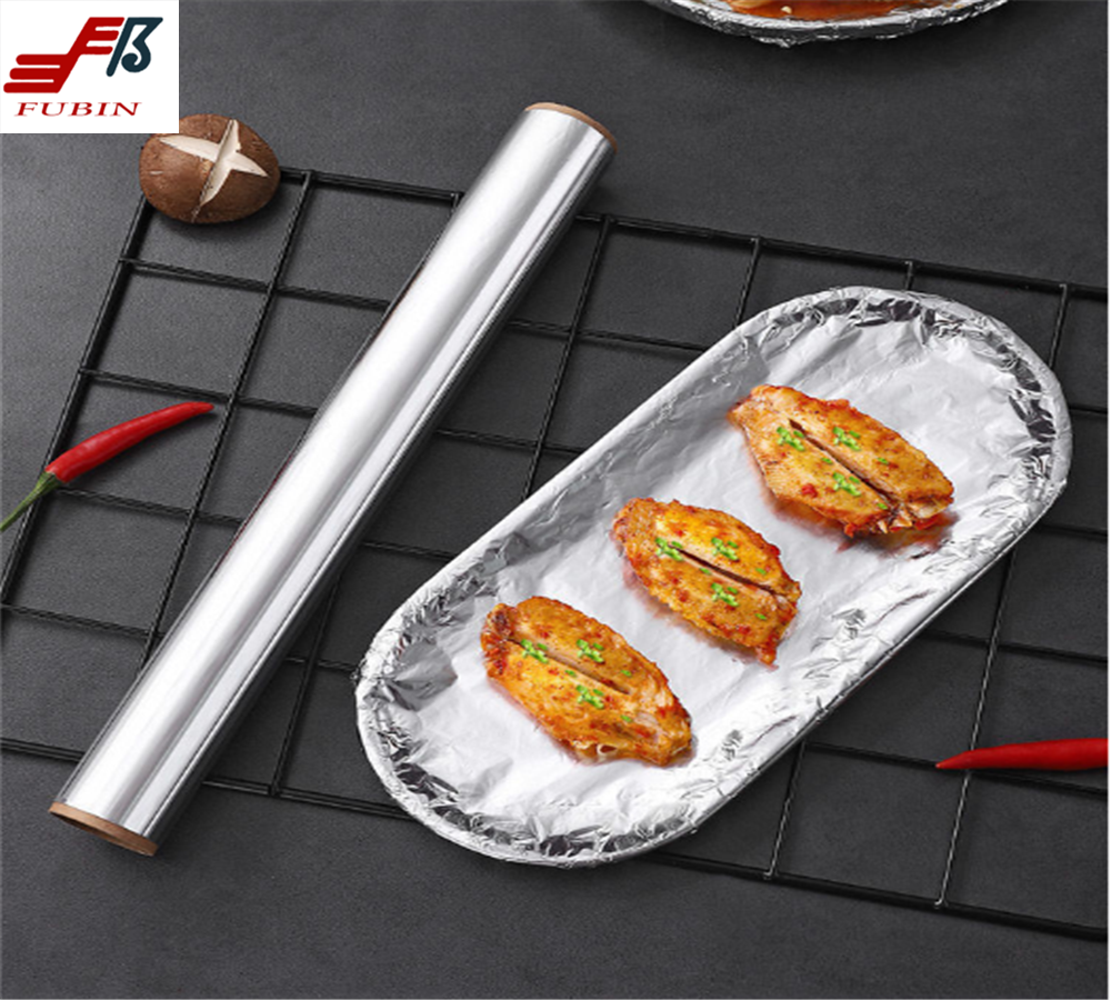 Restaurant Household Aluminum Foil Roll For Food Packing Disposable Metal Tray