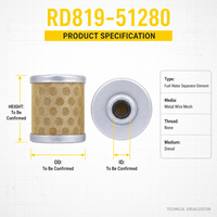 Filter Bahan Bakar Mesin Yanmar 171081-55910 untuk Sistem Pasokan dan Filtrasi Bahan Bakar Mesin Diesel Alat Berat