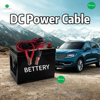 Câble d'alimentation solaire Starlink Mini 3M, câble de charge pour batterie de voiture 12V 2 broches avec prise DC et pinces crocodiles