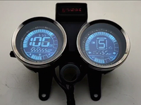 Instrumen sepeda Motor Digital Speedometer sepeda Motor, tampilan aksesori Motor Suzuki GN-style cruiser Tachometer