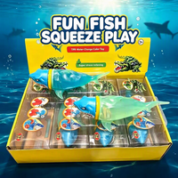 Jouet anti-stress en forme de requin qui change de couleur, directement de l'usine, avec boîte d'affichage des couleurs, jouet sensoriel