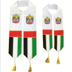 Nouveaux styles, échantillon gratuit, logo personnalisé, écharpe de supporter imprimée en couleur pour les matchs de football, écharpe de supporter nationale - Product Image 1