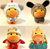 Pendentif en peluche TOYI Capybara Lulu Série Fantaisie, accessoires mignons pour la tête et les vêtements, porte-clés de sac de poupée, cadeau unisexe en polyester