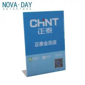 Novaday nhà máy bền giá chất lượng cao thanh toán mã hiển thị Acrylic tag in hiển thị