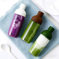 Bouteille shaker à thé en verre borosilicate résistant à la chaleur avec infuseur, personnalisable avec logo, pour infusion froide et matcha