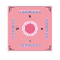 Tapis de mahjong personnalisé, base en caoutchouc antidérapante, tapis de table de mahjong insonorisant pour le jeu de mahjong chinois
