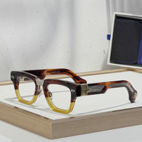 Monturas de Acetato para Corrección Visual Unisex de Primera Calidad, Monturas Ópticas Cuadradas Transparentes de Alta Calidad, Modernas
